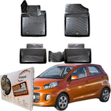 KIA Picanto  2.Gen (2011 - 2017)  Gummimatten. Autofußmatten