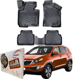 Trimak Autofußmatten kompatibel mit KIA SPORTAGE 3.Gen. (2010 - 2015) Auto Allwetter Gummimatten