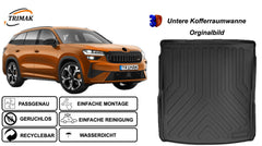 Trimak Obere Kofferraumwanne kompatibel mit Skoda Kodiaq II ab 2024