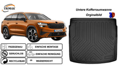 Trimak Untere Kofferraumwanne kompatibel mit Skoda Kodiaq 2 ab 2024