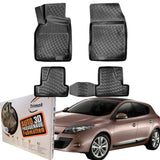 Trimak Autofußmatten kompatibel mit RENAULT MEGANE III HB 2009-2016 Auto Allwetter Gummimatten