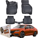 Trimak Autofußmatten kompatibel mit SKODA OCTAVIA  IV ab 2020 Auto Allwetter Gummimatten