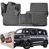 Trimak Autofußmatten kompatibel mit Opel Zafira Life Tourer ab 2019  Auto Allwetter Gummimatten