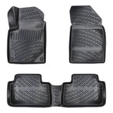 TRIMAK Autofußmatten kompatibel mit Peugeot 407 2004-2011 Auto Allwetter Gummimatten
