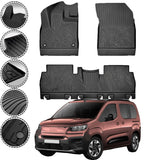 Rizline Premium Autofußmatten kompatibel mit FIAT DOBLO 3.Gen Typ K9 ab 2022 Premium Gummimatten