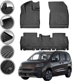 Rizline Premium Autofußmatten kompatibel mit TOYOTA PROACE CITY ab 2019  Premium Gummimatten