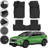 Rizline Premium Autofußmatten kompatibel mit Peugeot E-5008 & Plug-in-Hybrid ab 2024 Premium Gummimatten