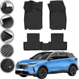 Rizline Premium Autofußmatten kompatibel mit Peugeot 5008 3.Gen Hybrid ab 2024 Premium Gummimatten