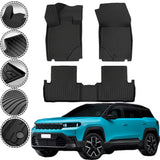 Rizline Premium Autofußmatten kompatibel mit Jeep Compass 3.Gen EV & Plug-in-Hybrid ab 2025 Premium Gummimatten