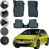 Rizline Premium Autofußmatten kompatibel mit VW Golf VIII e-TSI ab 2020 Premium Gummimatten