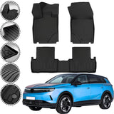 Rizline Premium Autofußmatten kompatibel mit Opel Grandland 2.Gen EV & Plug-in-Hybrid ab 2024 Premium Gummimatten