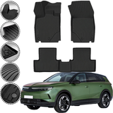Rizline Premium Autofußmatten kompatibel mit Opel Grandland 2.Gen 1.2 Hybrid ab 2024 Premium Gummimatten