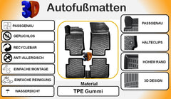 TRIMAK VW Passat B8 ab 2014 Autofußmatten Gummimatten