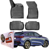 Trimak Autofußmatten kompatibel mit Audi Q5 Sportback ab 2021 Auto Allwetter Gummimatten