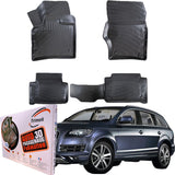 Trimak Autofußmatten kompatibel mit Audi Q7 4L (2006-2015) Auto Allwetter Gummimatten