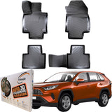 Trimak Autofußmatten kompatibel mit Toyota RAV4 5.Gen Ab 2018 Auto Allwetter Gummimatten