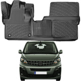 Rizline kompatibel mit Opel Zafira Life Tourer ab 2019 Autofußmatten Auto Allwetter 3D Gummimatten
