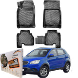 Trimak Autofußmatten kompatibel mit SsangYong Korando 5.Gen (2010-2019) Auto Allwetter Gummimatten