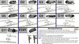 Trimak Flat Wiper Blade Scheibenwischer 2 Stück Frontscheiben-Set  19" &  16" zoll ( 48 cm & 40 cm)  Gelenklose Scheibenwischerblätter Perfekte Passform, geräuscharm