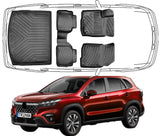 3D Auto Fußmatten & Obere Kofferraumwanne Set Kompatibel mit Suzuki S-Cross 2.Gen ab 2022