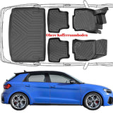 Trimak Passgenau 3D Auto Fußmatten & Kofferraumwanne Set Kompatibel mit AUDI A1 GB 2018 - 2026