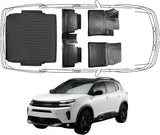 3D Fußmatten & Obere Kofferraumwanne Auto Set Kompatibel mit Citroën C5 Aircross Facelift ab 2022