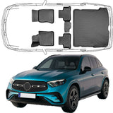 3D Auto Fußmatten & Kofferraumwanne Set Kompatibel mit Mercedes GLC 2.Gen SUV X254 ab 2022
