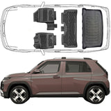 Trimak Passgenau 3D Auto Fußmatten & Kofferraumwanne Set Kompatibel mit Hyundai Inster ab 2025