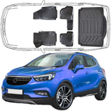 3D Auto Fußmatten & Kofferraumwanne Set Kompatibel mit Opel Mokka A 2012-2019