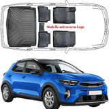 3D Auto Fußmatten & Kofferraumwanne Set Kompatibel mit KIA Stonic ab 2021 *mit neuem Logo