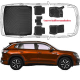 Trimak Passgenau 3D Auto Fußmatten & Untere Kofferraumwanne Set Kompatibel mit Volkswagen Tayron e-TSI ab 2024