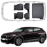 3D Auto Fußmatten & Kofferraumwanne Set Kompatibel mit BMW X2 F39 2018-2023