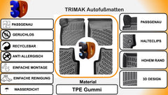 Trimak OPEL Combo E (seit 2018)  Autofußmatten Gummimatten