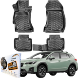 TRIMAK Autofußmatten kompatibel mit Subaru XV 2.Gen 2017-2023 Auto Allwetter Gummimatten
