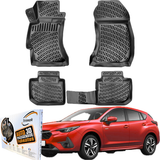 TRIMAK Autofußmatten kompatibel mit Subaru Imprezza 5.Gen 2016-2023 Auto Allwetter Gummimatten