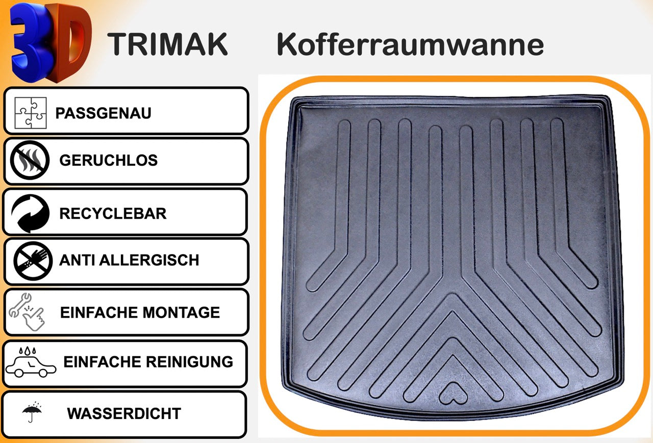Trimak VW Touran 2. Gen. ab 2015  Kofferraummatte Kofferraumwanne