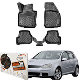 Trimak Autofußmatten kompatibel mit VW Golf V 2003 - 2008  Auto Allwetter Gummimatten