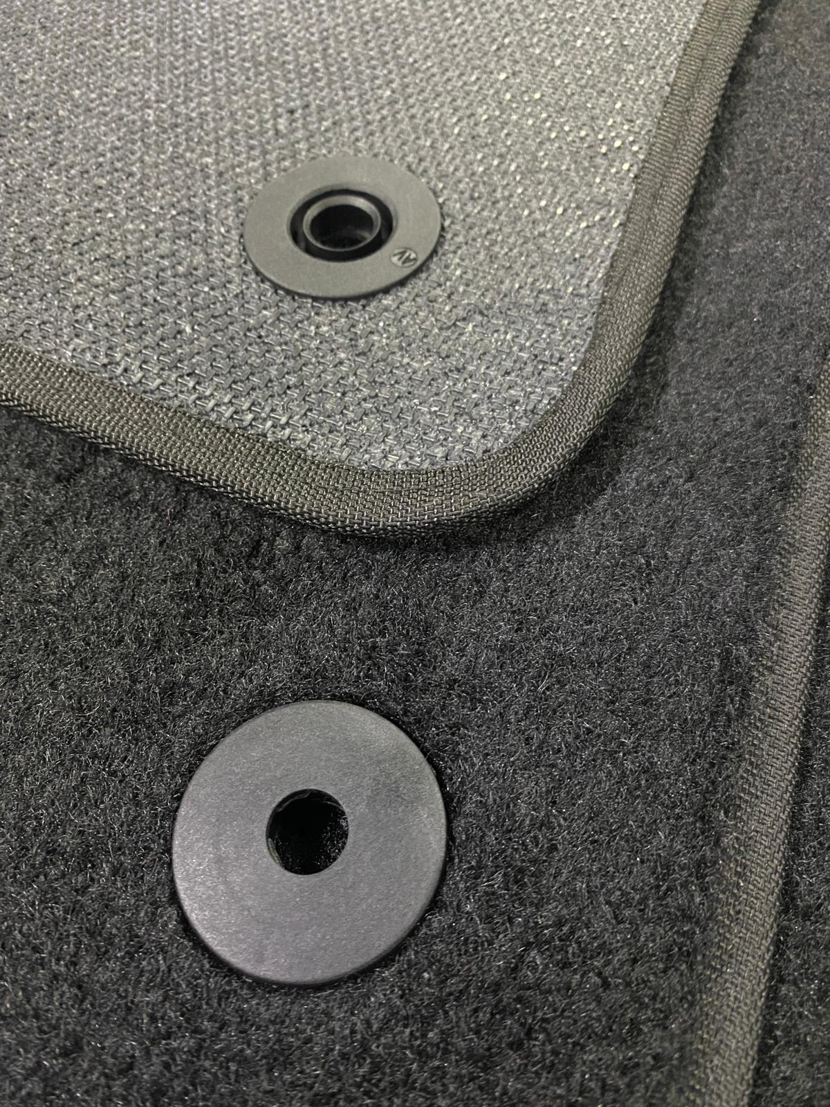 Velours Fußmatten für Mercedes C Klasse W205 (2015 - 202, Textil Fußmatten, Velours Autoteppich