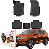 Trimak Autofußmatten kompatibel mit Nissan X-Trail 3.Gen (T32) ab 2013 Auto Allwetter Gummimatten