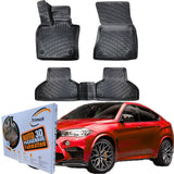 Trimak Autofußmatten für BMW X6 F16 2014–2019 Allwetter Gummimatten