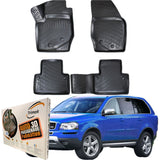 Trimak Autofußmatten kompatibel mit VOLVO XC90 1.Gen 2002-2014 Auto Allwetter Gummimatten