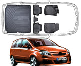 3D Fußmatten & Kofferraumwanne Auto Set Kompatibel mit Opel Zafira B 2005–2014 ** Sitzordnung für 5 Personen **