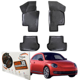 Trimak Autofußmatten kompatibel mit VW New Beetle ab 2011 Auto Allwetter Gummimatten