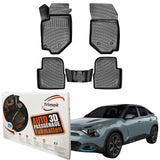 Trimak Autofußmatten kompatibel mit Citroën C4 X **kein ë-C4 X** Allwetter Gummimatten