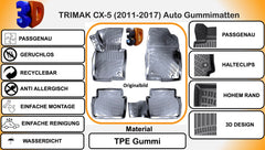 MAZDA CX-5 1.Generation (2011 - 2017) Gummimatten Autofußmatten