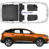 Trimak Passgenau 3D Auto Fußmatten & Untere Kofferraumwanne Set Kompatibel mit Peugeot E-3008 & 3008 PHEV ab 2024