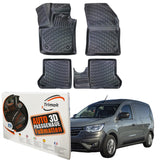 Trimak Autofußmatten kompatibel mit Renault Express ab 2021 Auto Allwetter Gummimatten