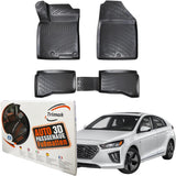 Trimak Autofußmatten kompatibel mit Hyundai Ioniq Hybrid 2016–2022 Auto Allwetter Gummimatten