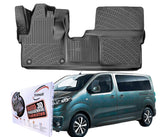 Trimak Autofußmatten kompatibel mit Toyota Proace Verso ab 2016 Auto Allwetter Gummimatten