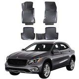 Trimak Autofußmatten kompatibel mit Mercedes GLA (X156) 2013-2020 Auto Allwetter Gummimatten